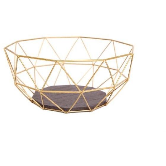 GEOMETRIC GOLDEN WIRE BOWL