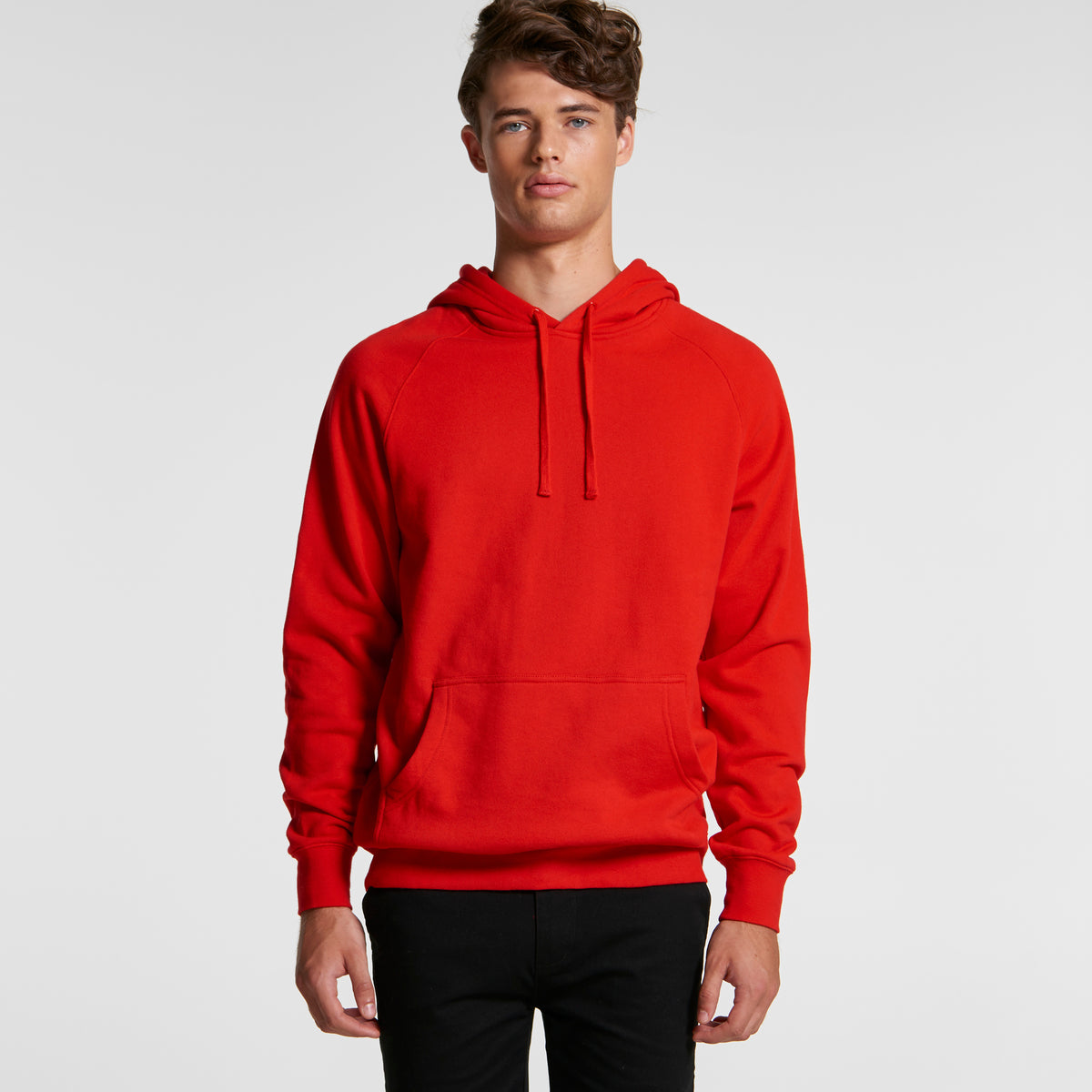 Mens  Fashion Pullover  Hoodie with kangaroo pocket - ECRU