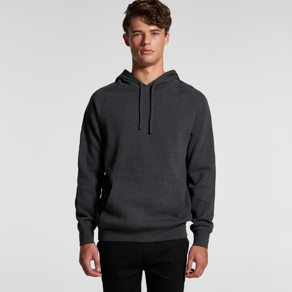 Mens  Fashion Pullover  Hoodie with kangaroo pocket - ECRU