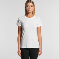 WO'S MAPLE ORGANIC TEE - white