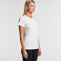 WO'S MAPLE ORGANIC TEE - white