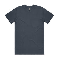 MENS CLASSIC POCKET TEE- PETROL BLUE