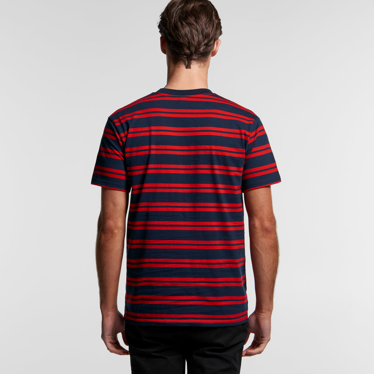 MENS CLASSIC STRIPE TEE- White & Navy