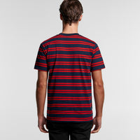 MENS CLASSIC STRIPE TEE-YELLOW/BLCAK