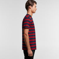 MENS CLASSIC STRIPE TEE-YELLOW/BLCAK