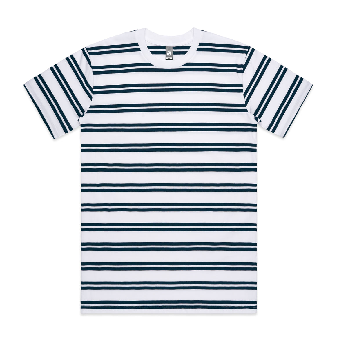 MENS CLASSIC STRIPE TEE- White & Navy