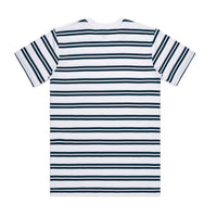 MENS CLASSIC STRIPE TEE- White & Navy