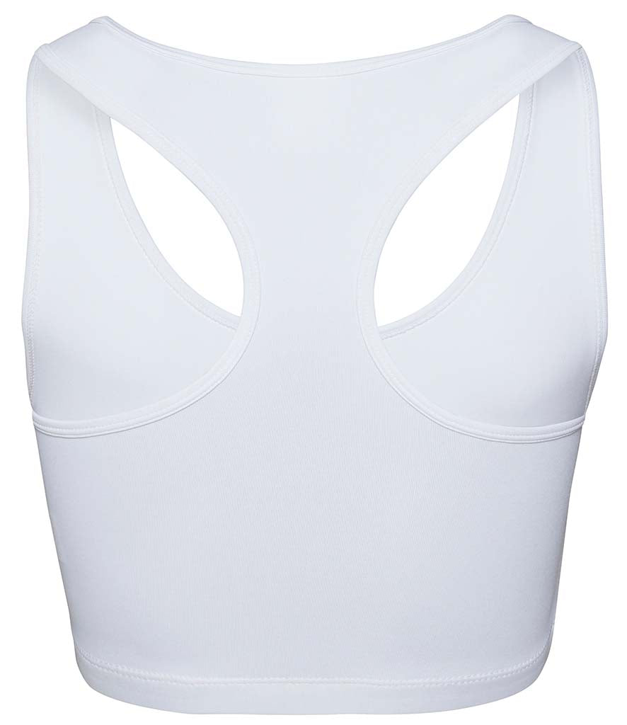 Womens Cool Sports Crop Top -White