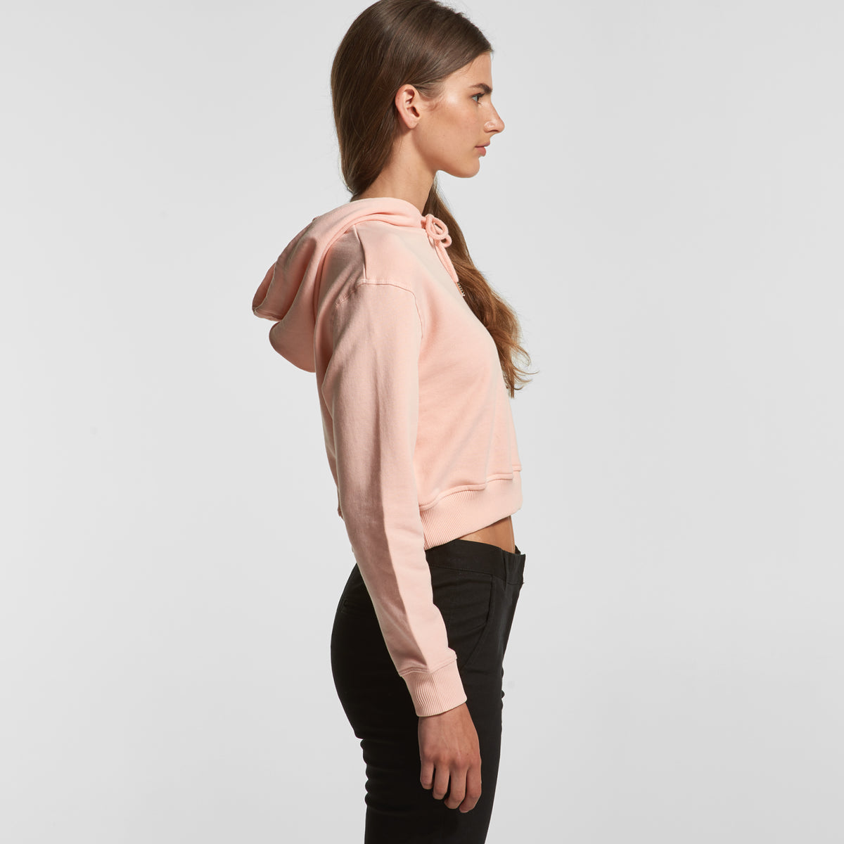 WO'S CROP HOOD-PINK