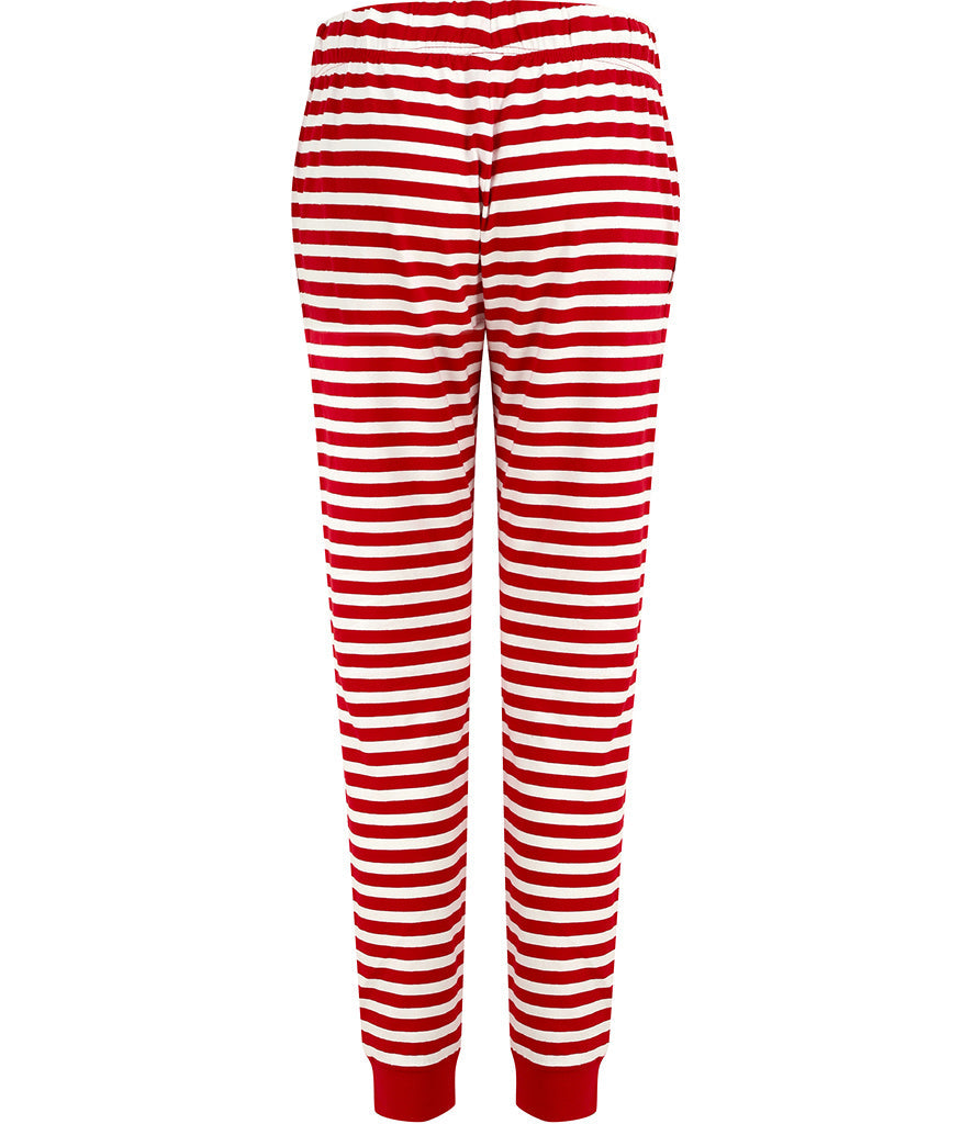 Ladies Lounge Pants-Red & White