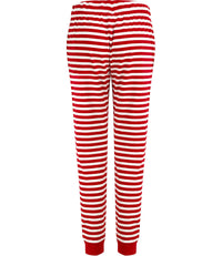 Ladies Lounge Pants-Red & White