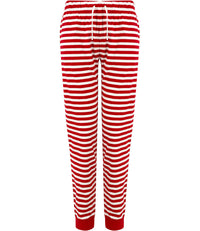 Ladies Lounge Pants-Red & White