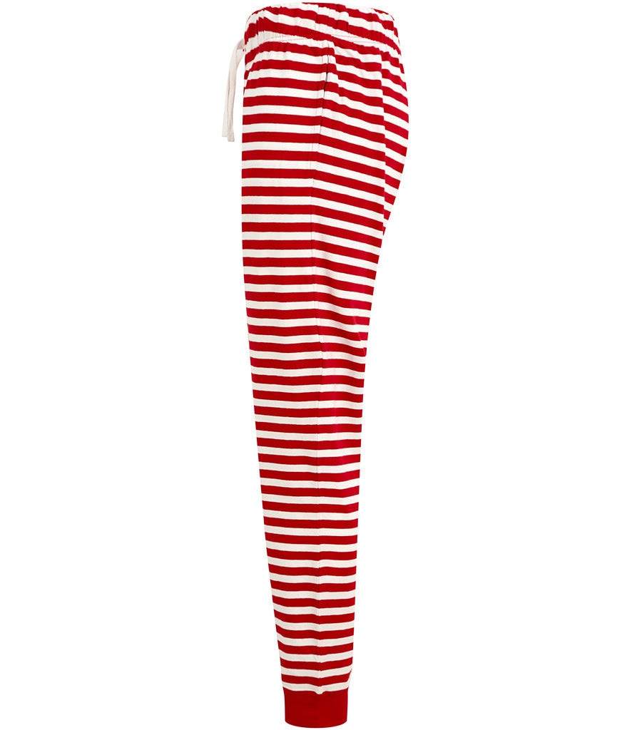 Ladies Lounge Pants-Red & White